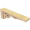 Ekena Millwork 3"W x 18"D x 6"H Thin Sheridan Rough Cedar Woodgrain TimberThane Corbel, Primed Tan CORUR03X18X06SHERCPR - alternate 5